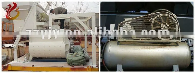 Easy Moving YHZS75 Mobile Concrete mixing plant