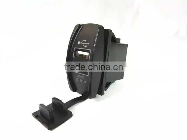 Car Marine DC12V 24V 36V Female USB Socket Carling Switch Style