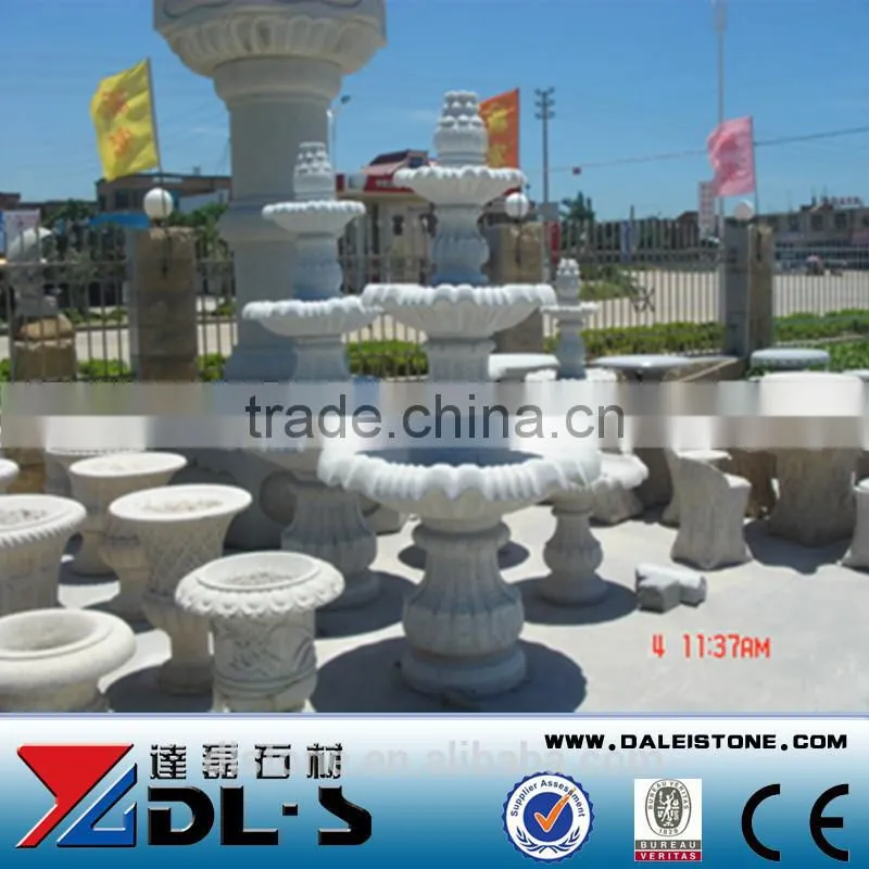 Stone fountain in the home garden or park