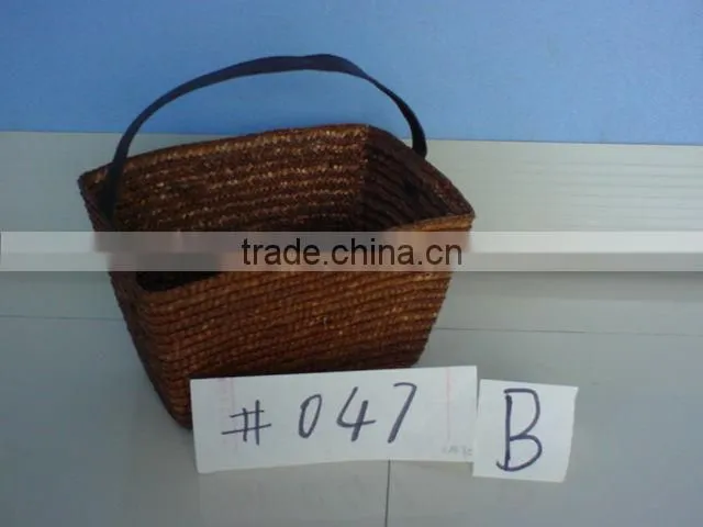 2013 wholesale water hyacinth storage basket with handle for Christmas