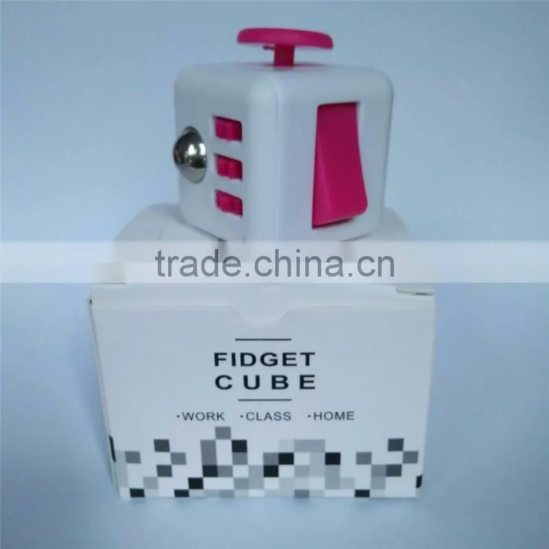 High quality desk toy Fidget 6-Sided Desk Toy Cube Arrival Brilliantly useless adult desk toy fidget
