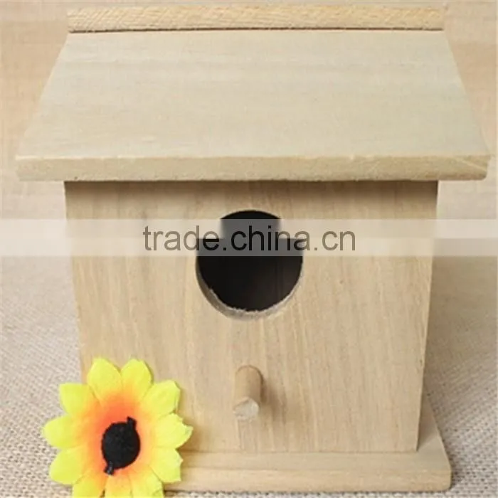 Unfinished wooden bird nest and happy giant adult and kid toys for sale