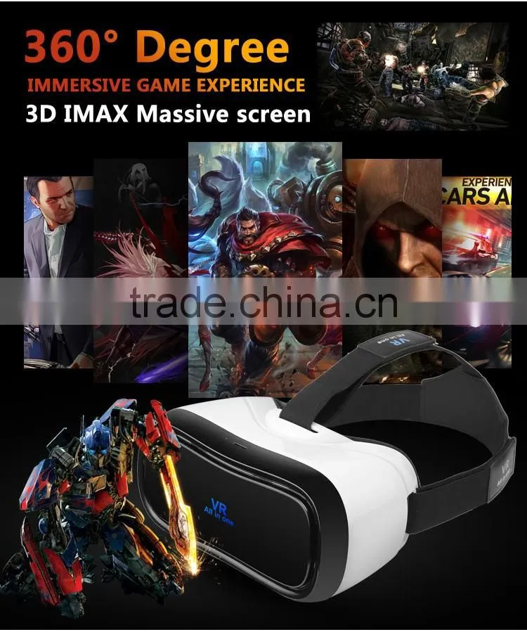 2016 New Arrival All In One Vr 3d ABS Plastic VR Glasses 3D glasses