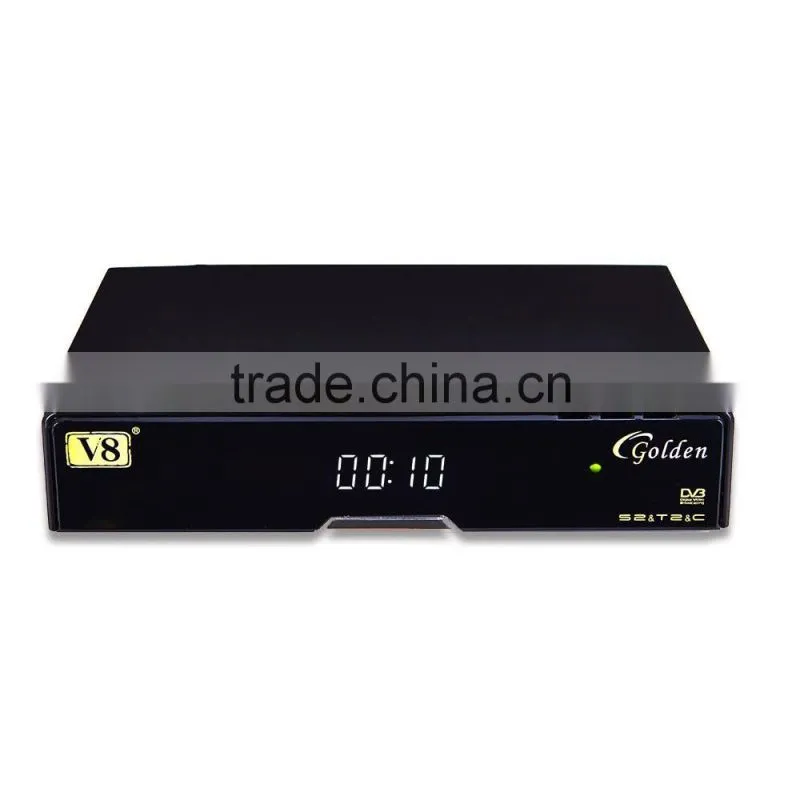 V8 Golden DVB-S2+T2/C 1080P Full HD IPTV Set Top Box Support Cccam Youtube 3G Powervu PVR Digital Satellite Combo Receiver