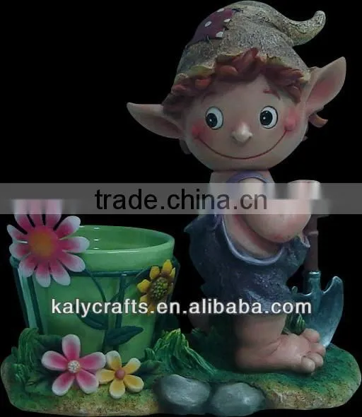 2013 hot sale polyresin elves garden items