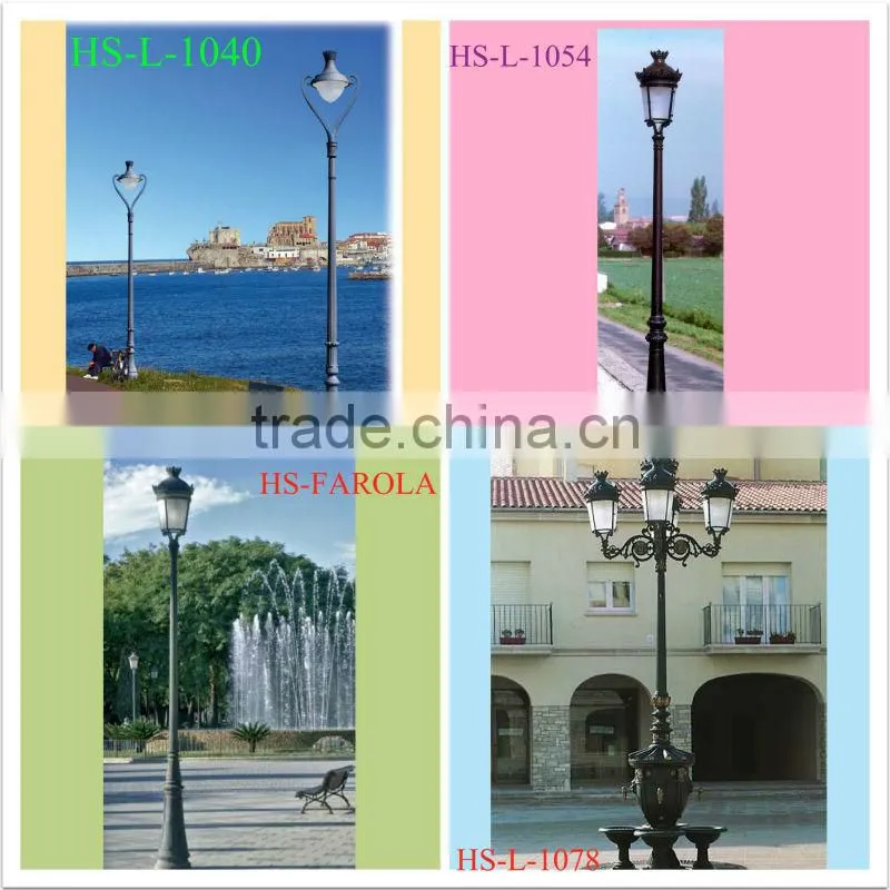 Alibaba Trade assurance cast iron lighting column decorative lighting pole