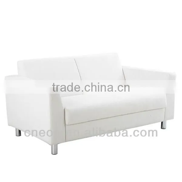 Modern pure white leather sofa
