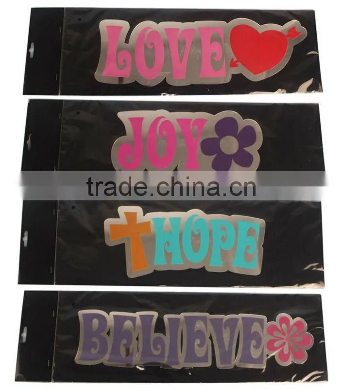 glitter mirror sticker christmas tree