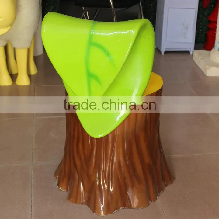 Cute fiberglass cartoon chair