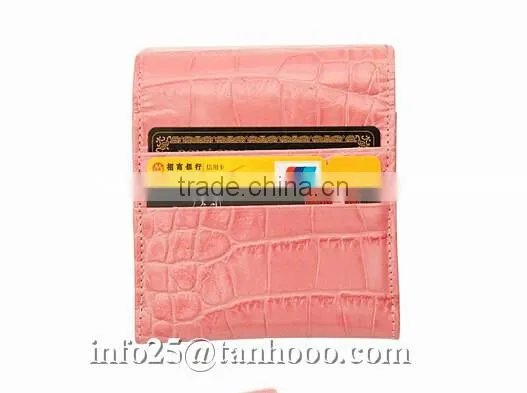 Sexy clip/sexy crocodile cute leather purse/sexy leather coin bag
