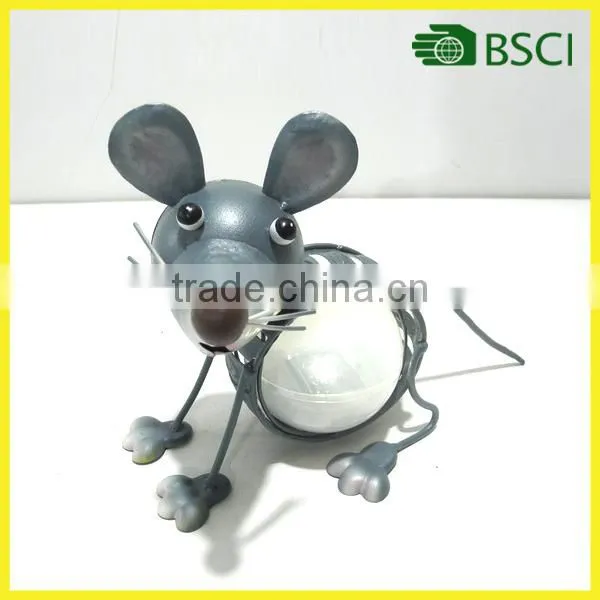 YS15107 Metal decoration mouse solar light parts