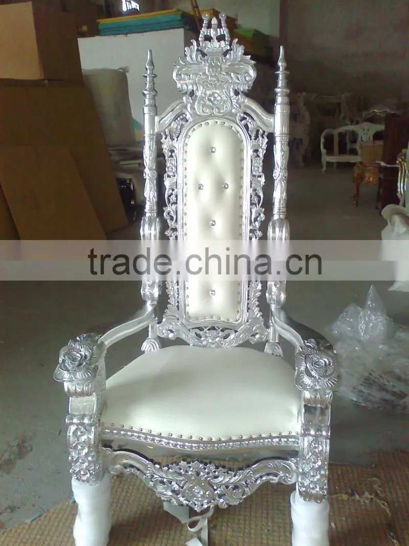 MD-0029-01 Baroque king size high back throne chair