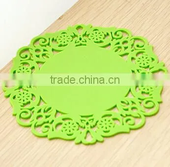 wholesale Korea lace creative home fashion hollow silicone coasters