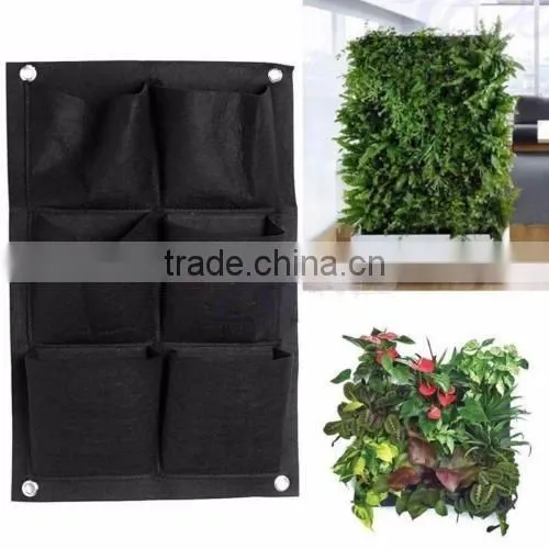 2016 hot sale felt garden planter bag hanging plant bag