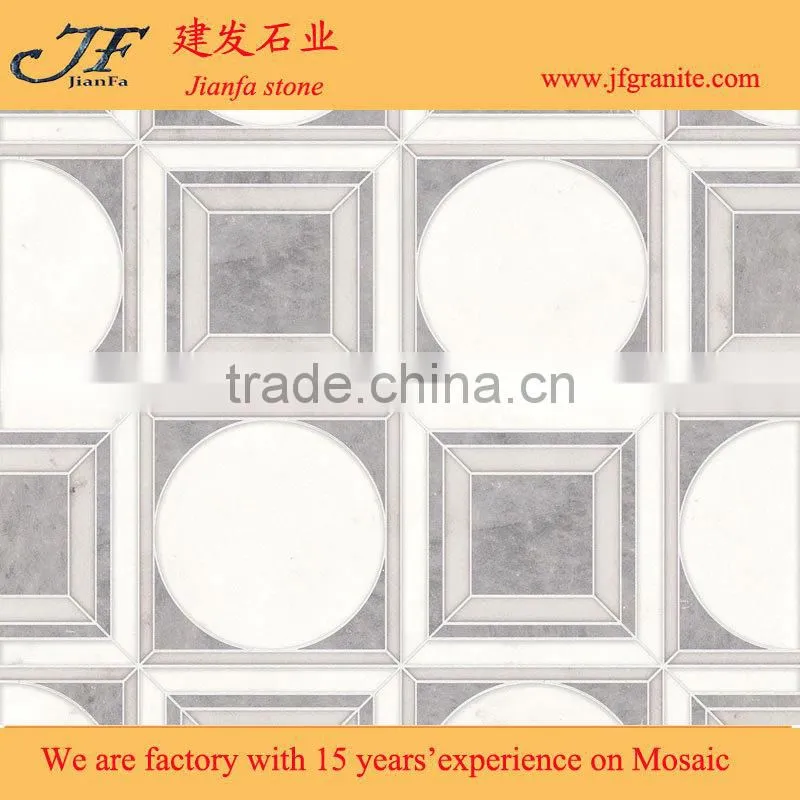 Wholesale High Quality Irregular Afyon Grey Marble Mosaic Design