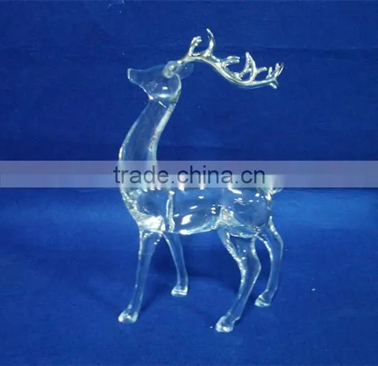 new style high quality acrylic Christmas standing reindeer