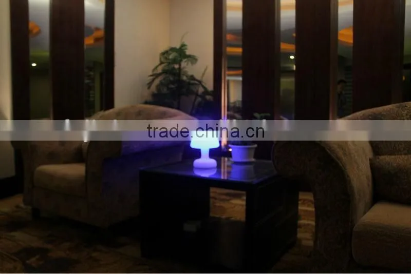 Popular rechargeable colorful green protction plastic shell waterproof led desk lamp