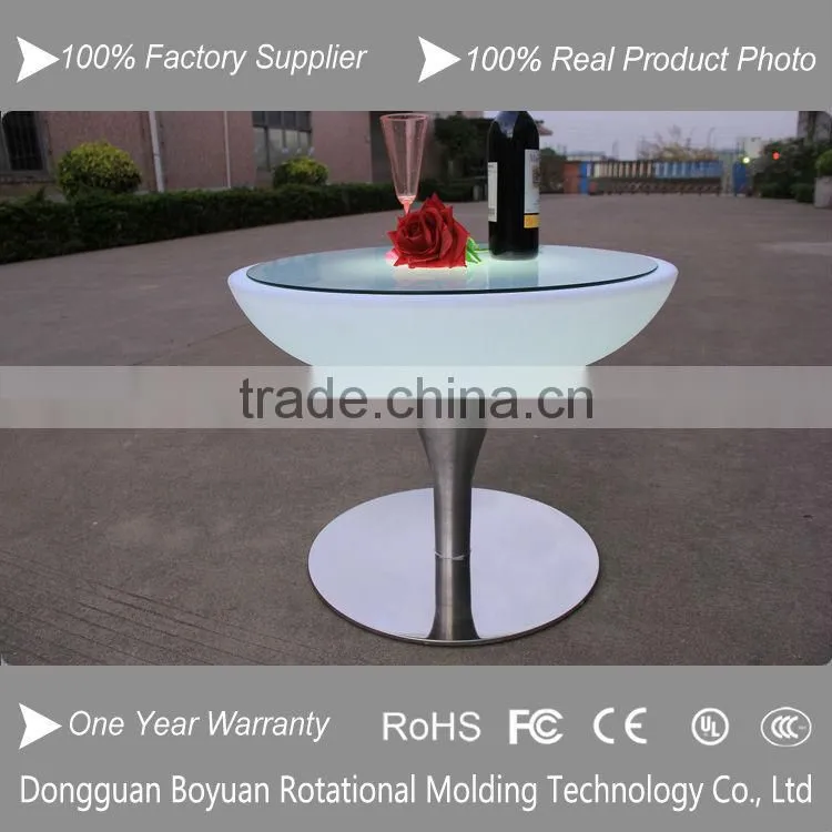 LED high top cocktail table for events and led illuminated cocktail table