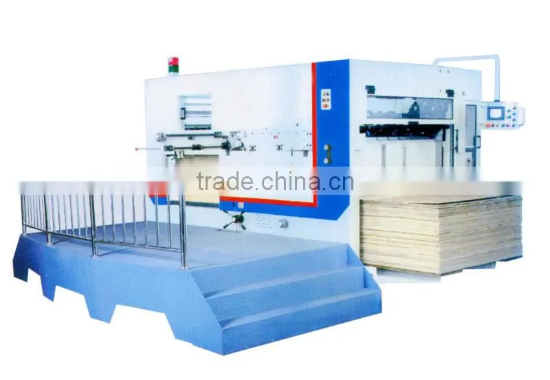 High speed carton box making cardboard die cutting creasing slotting machine