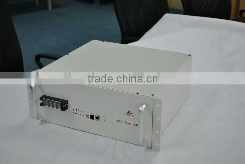 4 U rack 48v 75ah LiFePO4 battery for telecom back up power/UPS