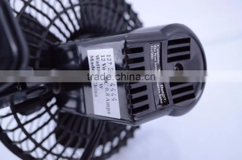 12V Car Fan Cooling Clip On Fan Portable Car Vehicle
