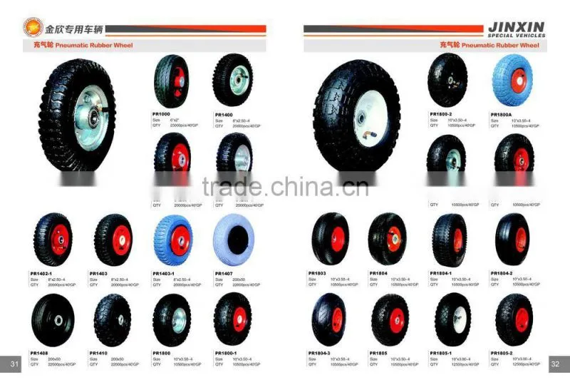 Plastic rim trolley wheel 260x85