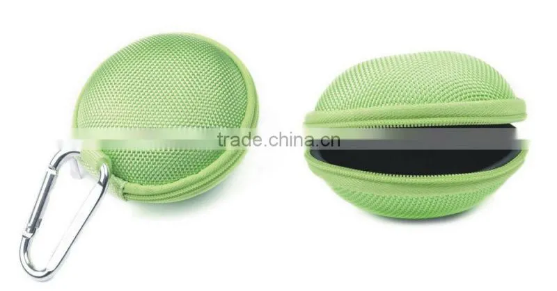 custom fashionable round protection EVA earphone mini bag, case gift(Z-EV-004)