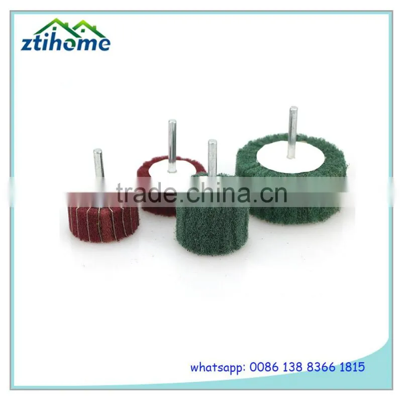 High Quality Calcined Aluminum Oxide Abrasive Flap Wheel With Shaft