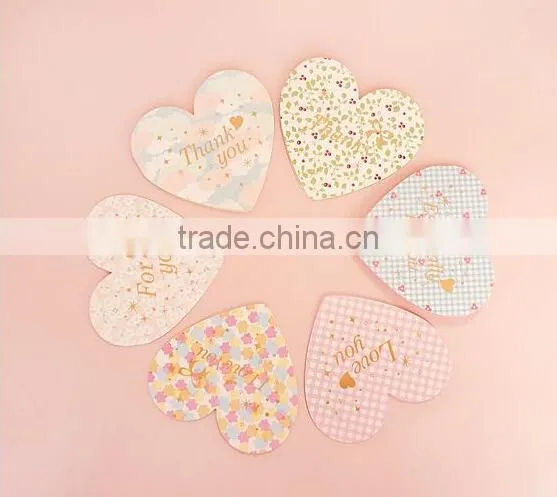 Heart Shape Folded Paper Greeting Card Handmade Valentine's Day Cards Handmade Decoration Greeting Card