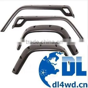 4x4 off road vehicle wrangler tj parts wide fender flares for Jeep wheel fender flares