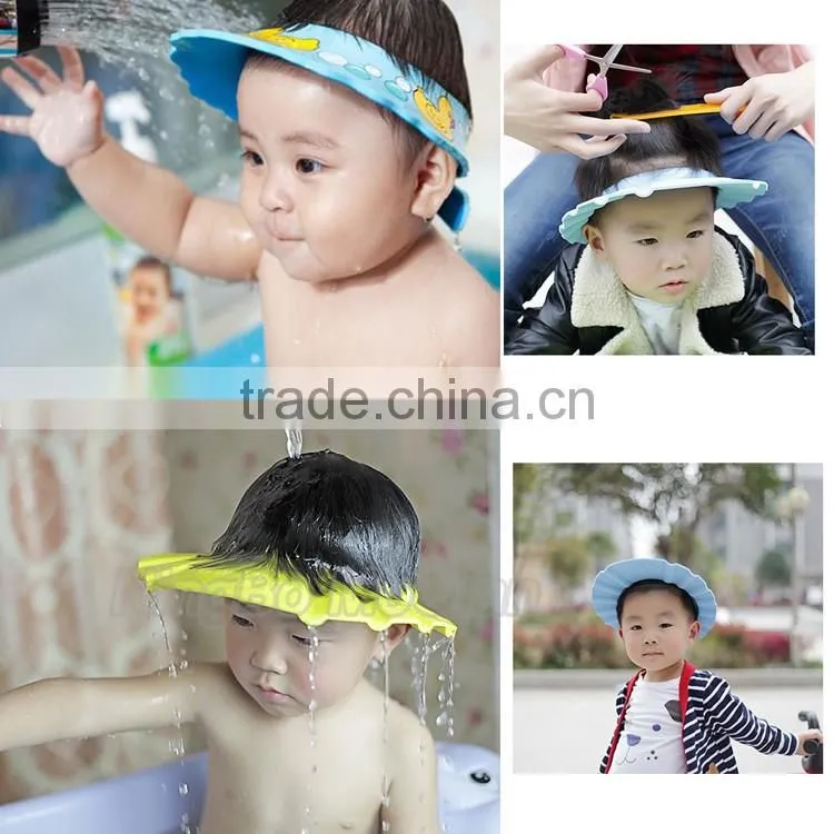 Shampoo Bathing Shower Cap/Bath Protect Soft Cap, Environmental baby shower hat shampoo hat protective hat