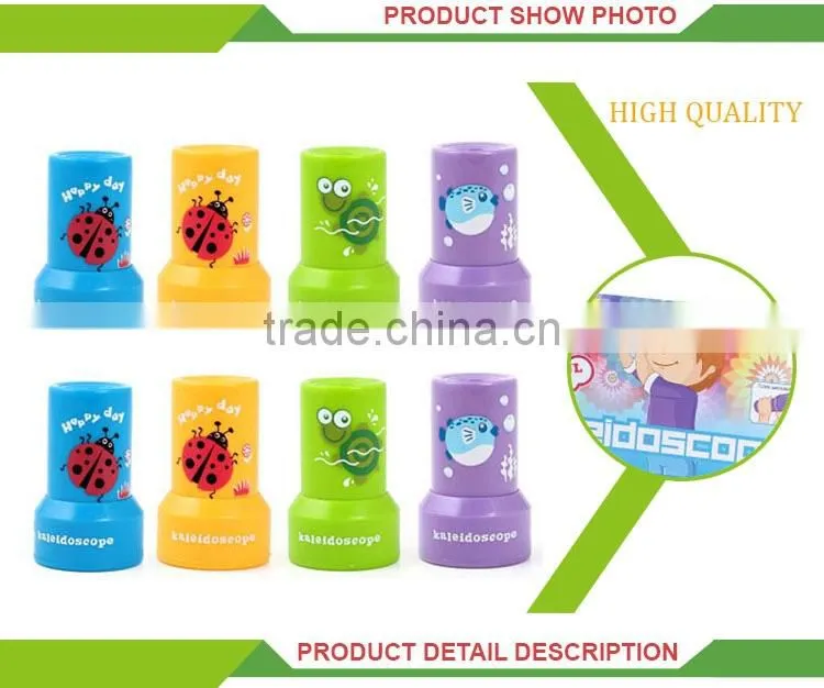 Most popular mini plastic toys rotating kaleidoscope keychain