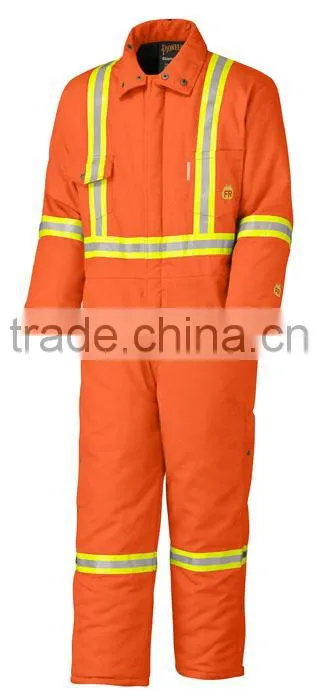 cotton winter insulated oil field reflective coverall flame retardant work garment