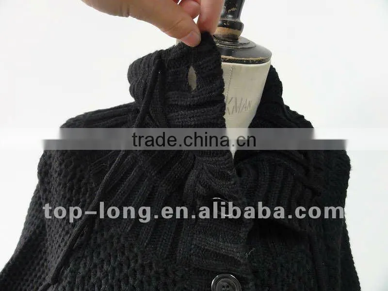 Dolman sleeve Ladies cardigan sweater knitwear