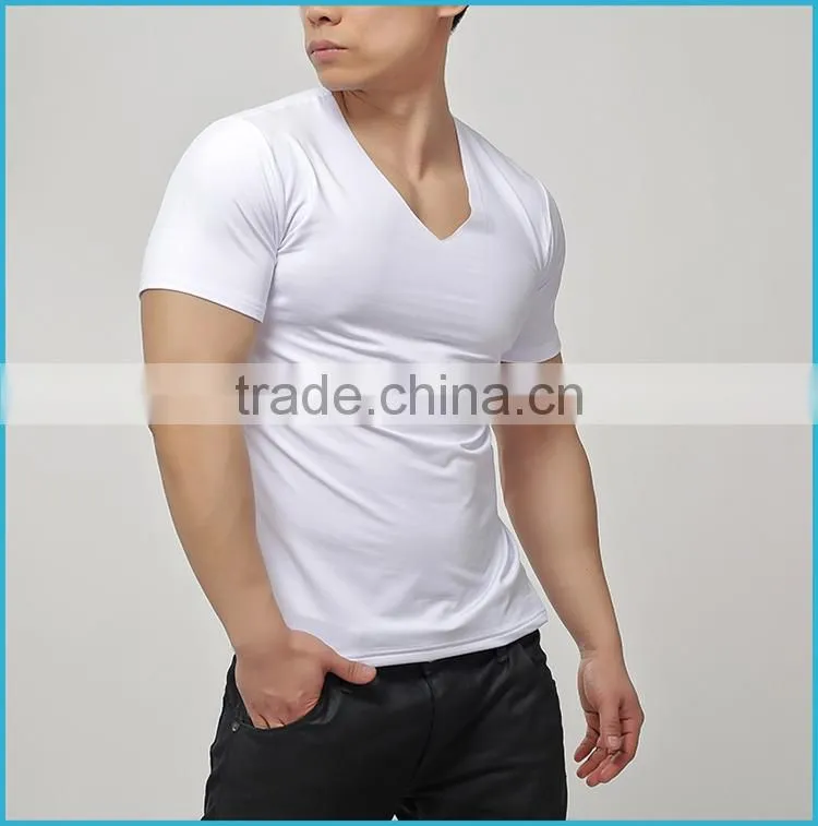 Custom Winter Thermal T Shirt Men Ploretec Fleece Keep Warm Underwear Short Sleeve V-Neck