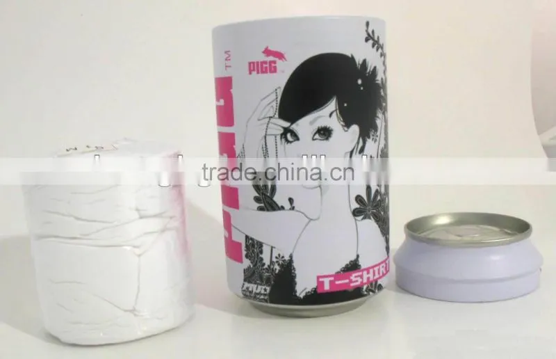 compressed t-shirt custom wholesale colorful 100% cotton t-shirt compressed wholesale