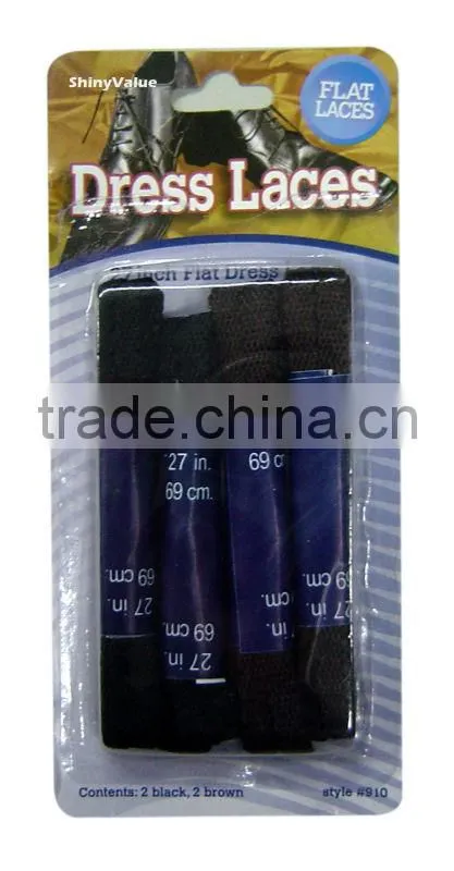 Popular style black flat cheap braided shoe laces
