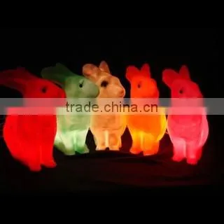 3D rabbit night light baby night light room decoration light