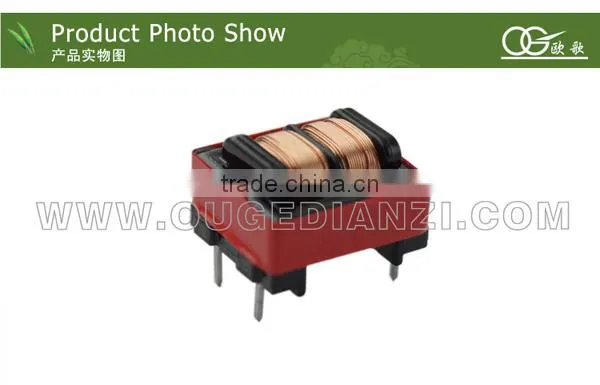 EE12.5 ferrite core transformer,vertical,pin5+5
