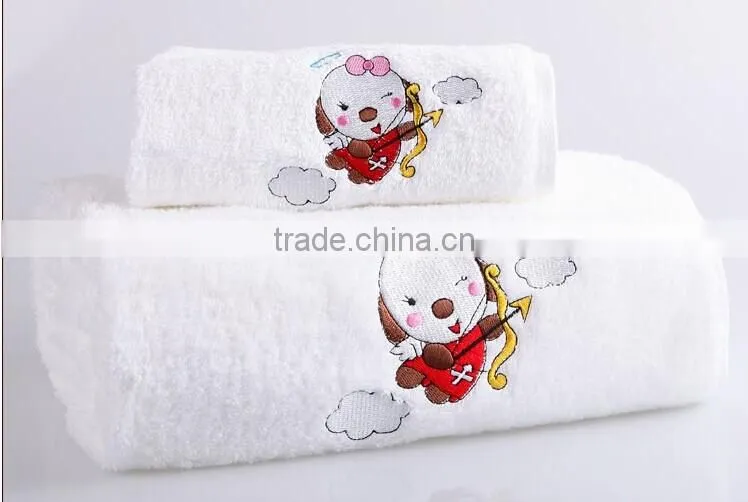 baby towel, bath towel with embroidery