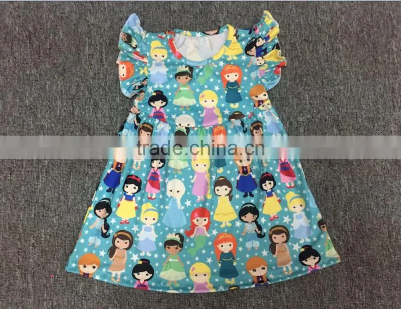 2017 fashion kids Gray mouse raglan design girls wholesale t- shirts