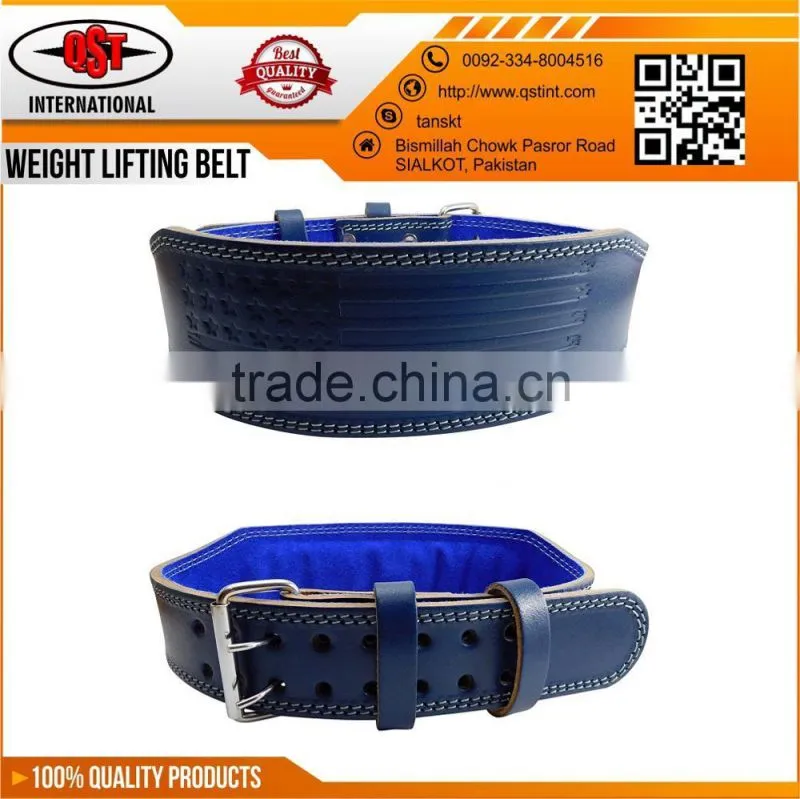 Custom Leather Weightlifting Belt / Crossfit Training Belt Gym Fitness Weight lifting