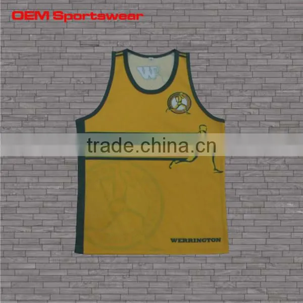 custom dry fit subliamted running shirts