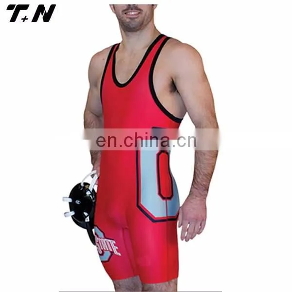 high quality men's 4xl sublimated custom wrestling singlets