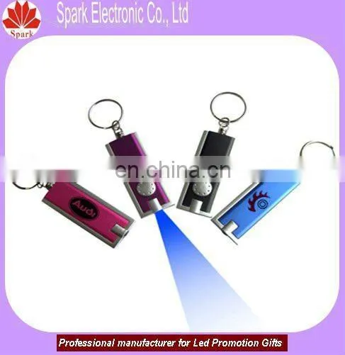 black light torch logo projector keychain mini