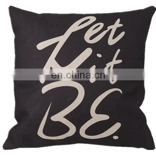 Handmade custom cheap throw sofa chair cushion cover 50x50 fashion digital decorative linen pillow cover