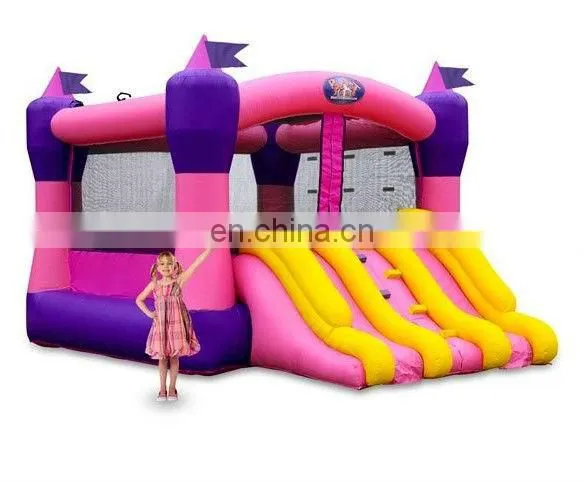 Purple Commercial Inflatable Pink Bouncer