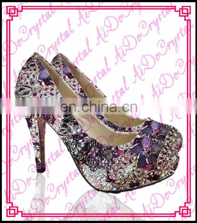 Aidocrystal 2015 Italian fashion handmade 2015 New Design closed Toe High Heel Woman Shoes