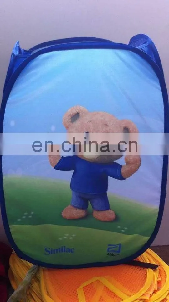 cheap customized foldable polyester laundry basket