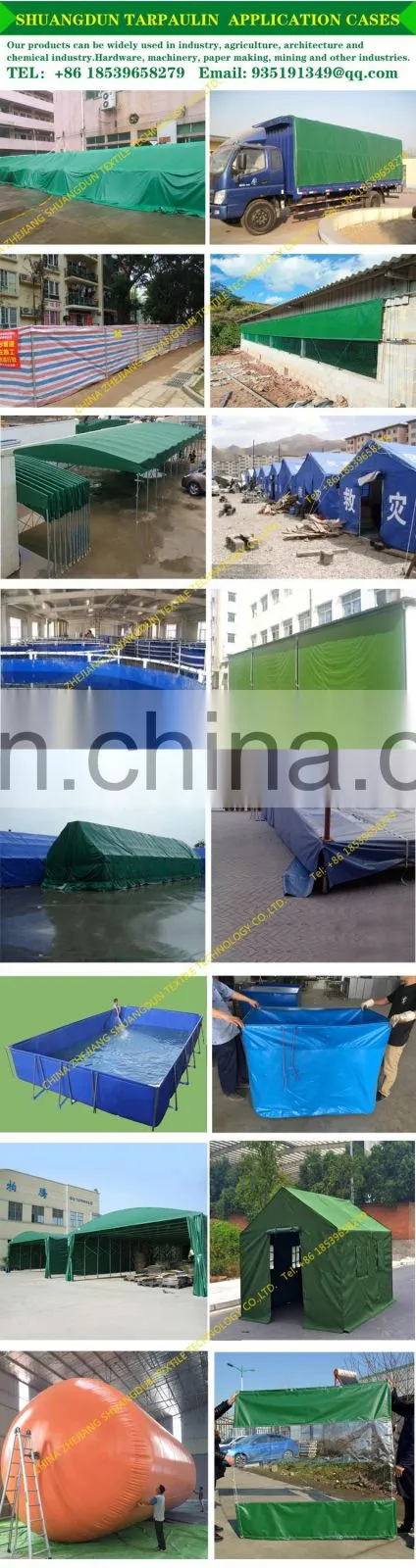 Rainproof canvas waterproof tarpaulin cover cargo tarpaulin green blue PVC coated fabric